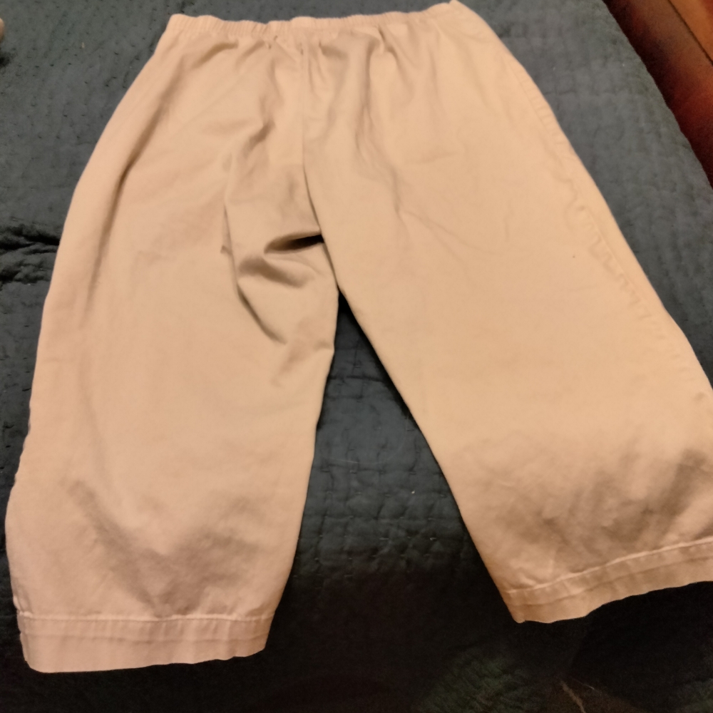 Elegant Women's Tan Capris